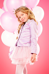 princess with balloons