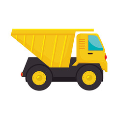 truck dump cargo icon vector