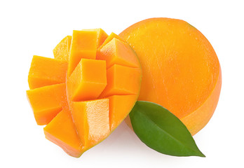 Mango fruit isolated on white background