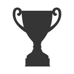 trophy cup champion icon vector