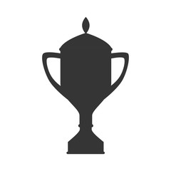 trophy cup champion icon vector