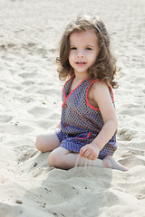Baby girl on a beach