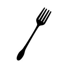 fork utensil dining eat icon vector