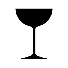 glass cup wine icon vector