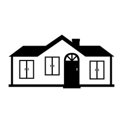 modern house family icon vector