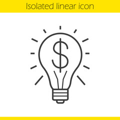 Business idea linear icon