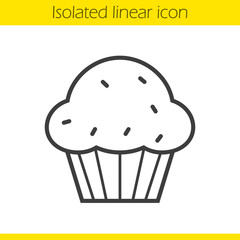 Cupcake linear icon