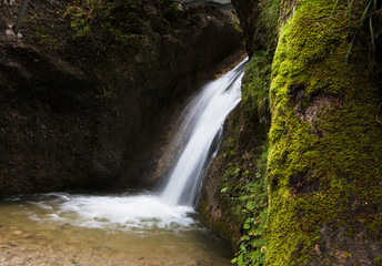 Waterfall in the national park Mala Fatra Slovakia 