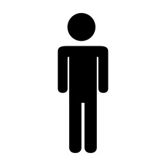 man male pictogram icon vector