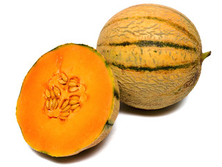 Halbierte Melonen