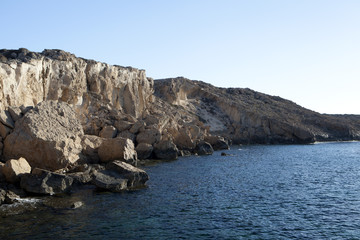 Fototapeta na wymiar Cap Greco sea caves