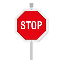 Obraz premium stop sign traffic icon vector