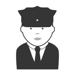 security man police icon vector