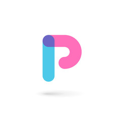 Letter P logo icon design template elements