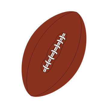 football american ball icon vector