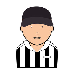 referee man uniform icon vector