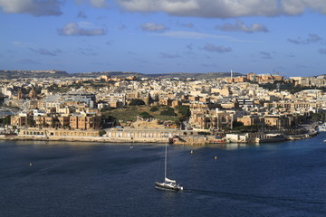 Fototapeta na wymiar View of Sliema, Malta