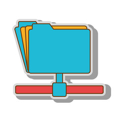 file host archive information technology network ftp vector  illustration isolated