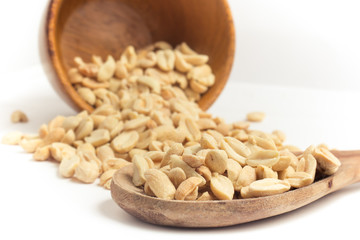 Close-up on a peanuts