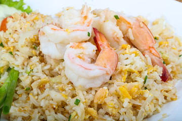 Fried rice with prawn