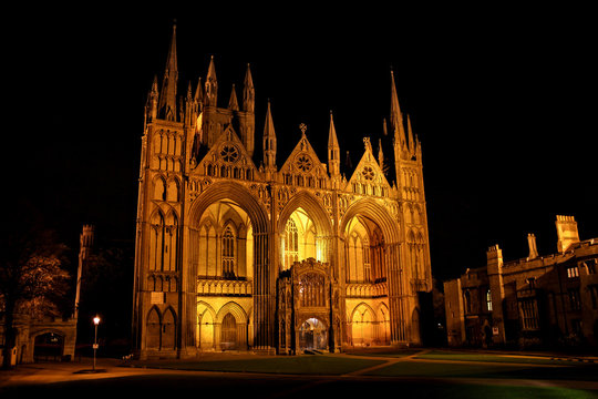 Peterborough Cathedral, properly the Cathedral Church of St Peter, St Paul and St Andrew, also known as Saint Peters Cathedral in the United Kingdom.