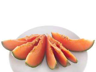 slices of sugar melon