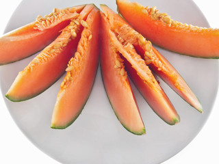 slices of sugar melon