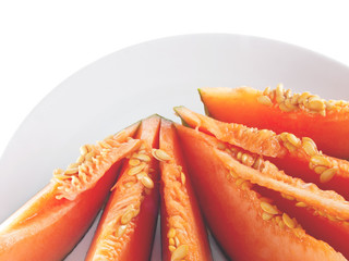 slices of sugar melon