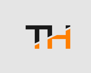 Letter T and H logo template
