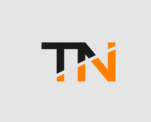 Letter T and N logo template

