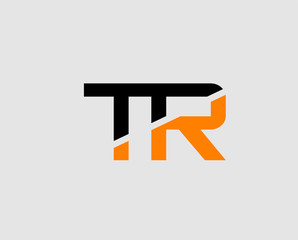 Letter T and R logo template
