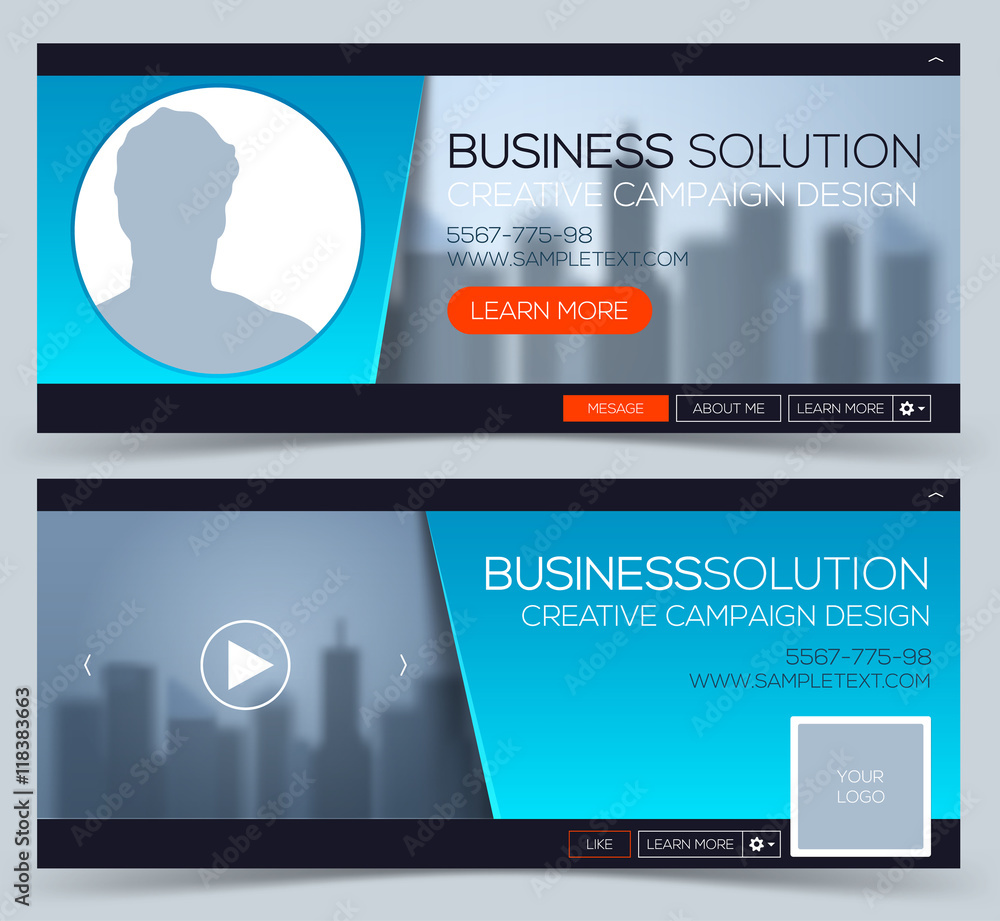 Poster web banner, header layout template. creative timeline cover. web banner.