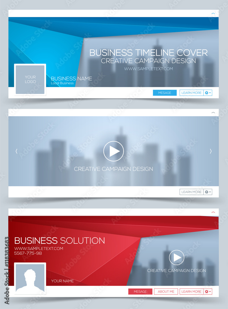 Poster web banner, header layout template. creative timeline cover. web banner.