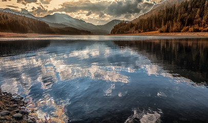 Reflection on lake