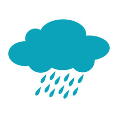 cloud rainy cloudy weather season meteorology vector illustration isolated