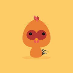 Cute Cartoon Wild chicken