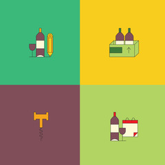 Wine logotypes. 