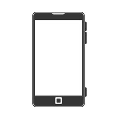 smartphone screen mobile phone  technology buttons display vector illustration isolated