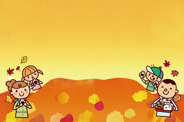 家族　秋の行楽