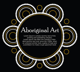 Aboriginal art vector Banner