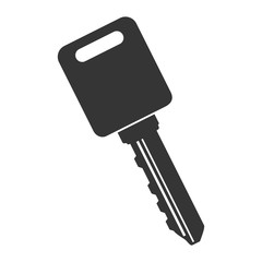 key safe car square door security lock metal object vector illustration