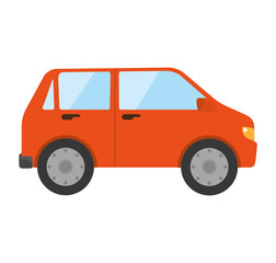 Fototapeta na wymiar car automobile auto transport vehicle side vector illustration isolated 