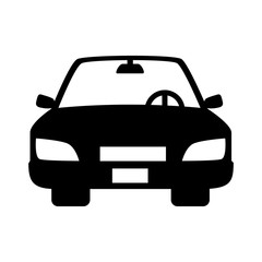 car automobile auto transport vehicle front icon vector illustration isolated 