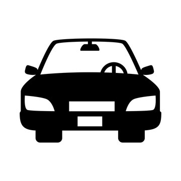 car automobile auto transport vehicle front icon vector illustration isolated 