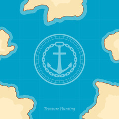 Vector Treasure Map Background
