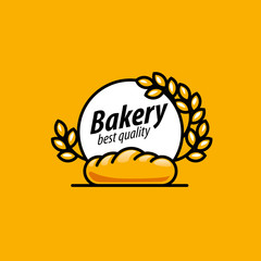 vector logo bread