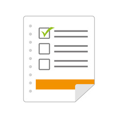 archive checklist data document file check page vector illustration isolated