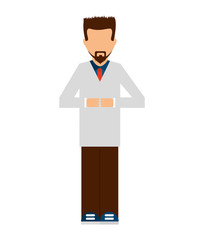 doctor science isolated icon