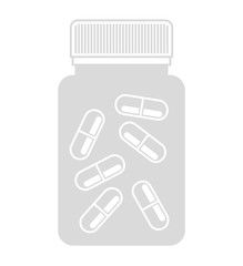 bottle drugs isolated icon
