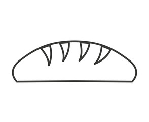 delicious bread isolated icon